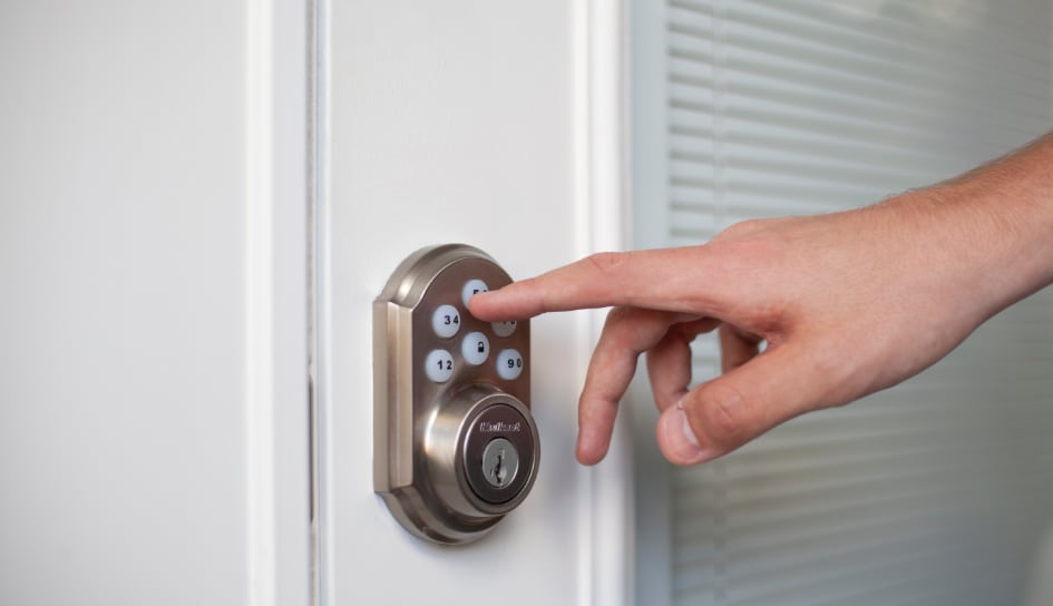 ADT smartlock on a Worcester home